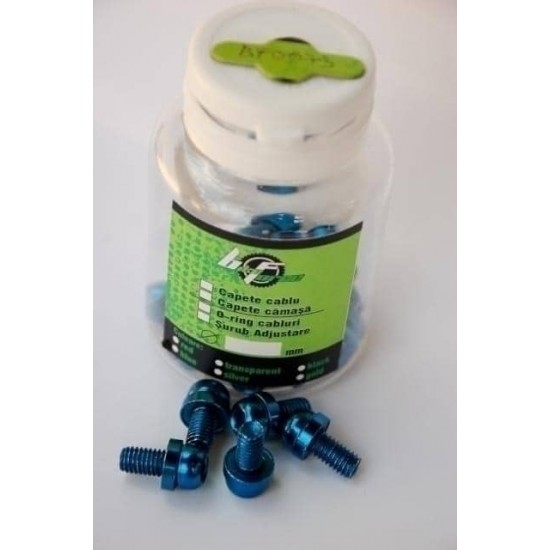 Surub cu cap imbus M6x13 20buc albastru Surub cu cap imbus M6x13 20 bucati albastru