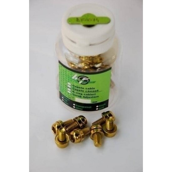Surub cu cap imbus M6x13 20buc auriu Surub cu cap imbus M6x13 20 bucati auriu