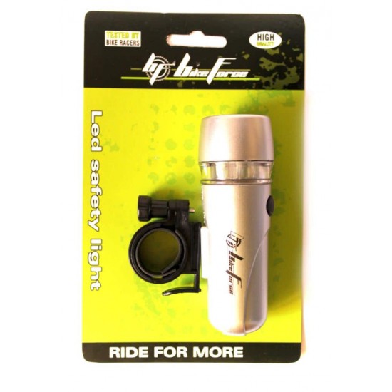 Lampa fata BikeForce Blade silver 5 led White 3 functii Lampa fata BikeForce Blade silver 5 led White 3 functii