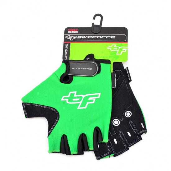 Manusi MTB BIKEFORCE Unique verde XXL Manusi MTB BIKEFORCE Unique verde XXL