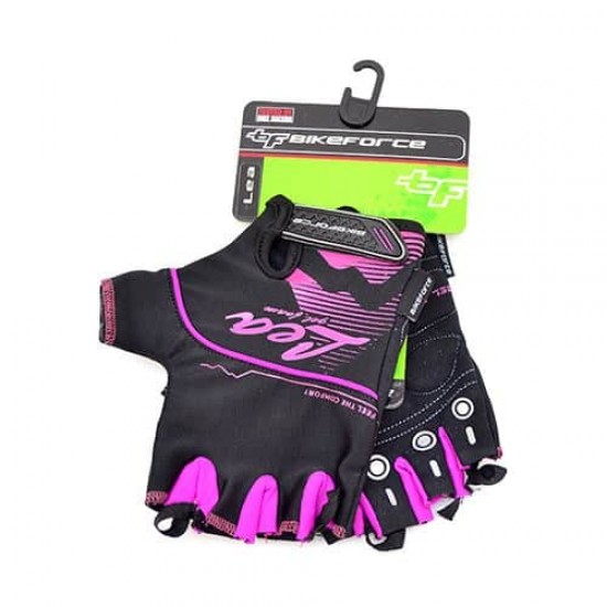 Manusi dama BIKEFORCE Lea negru-purpuriu L Manusi dama BIKEFORCE Lea negru-purpuriu L