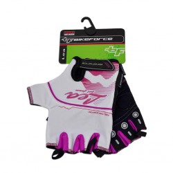 Manusi dama BIKEFORCE Lea alb-pink L Manusi dama BIKEFORCE Lea alb-pink L