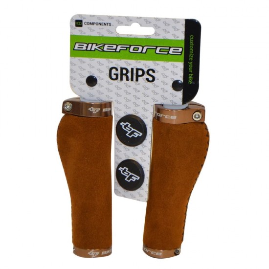 Manson BikeForce Ergo 137mm piele Lock-On marou deschis
