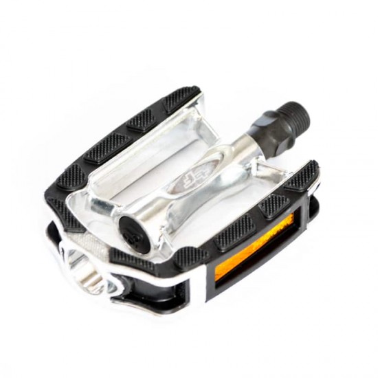 Pedale Bikeforce Trekking Alu silver/negru Pedale Bikeforce Trekking aluminiu silver/negru