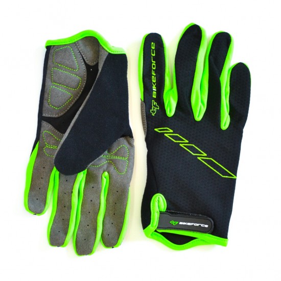 Manusi BIKEFORCE Enduro green-black L Manusi BIKEFORCE Enduro green-black L