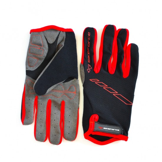 Manusi BIKEFORCE Enduro red-black S Manusi BIKEFORCE Enduro red-black S