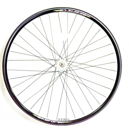 Roata fata 27.5x1.75 janta D-Disc  36H butuc aluminiu, ax cu piulita