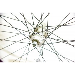 Roata fata 27.5x1.75 janta D-Disc  36H butuc aluminiu, ax cu piulita