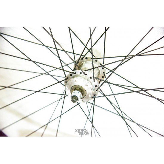 Roata fata 27.5x1.75 janta D-Disc  36H butuc aluminiu, ax cu piulita