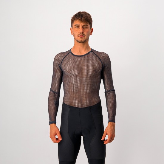Bluza de corp Castelli Miracolo Wool LS, Antracit, M Bluza de corp Castelli Miracolo Wool LS Antracit M