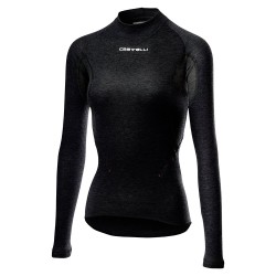 Bluza de corp cu maneca lunga Castelli Flanders 2W Warm de dama Negru M Bluza de corp cu maneca lunga Castelli Flanders 2W Warm de dama Negru M