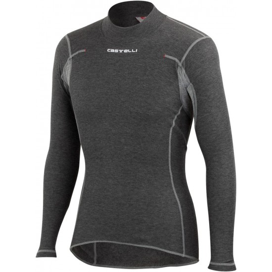 Bluza de corp cu maneca lunga Castelli Flanders Warm LS, Gri, XXL Bluza de corp cu maneca lunga Castelli Flanders Warm LS Gri XXL