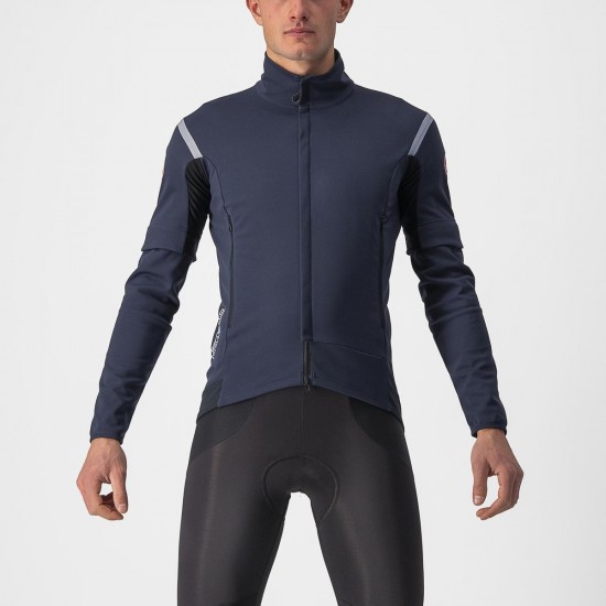 Jacheta cu maneci detasabile Castelli Perfetto RoS 2 Convertible, Bleumarin, XXL Jacheta cu maneci detasabile Castelli Perfetto RoS 2 Convertible Bleumarin XXL
