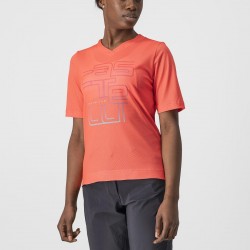 Jersey Castelli Trail Tech W de dama Corai L Jersey Castelli Trail Tech W de dama Corai L