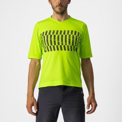 Jersey cu maneca scurta Castelli Trail Tech Tee Galben Fluo/Negru M Jersey cu maneca scurta Castelli Trail Tech Tee Galben Fluo/Negru M