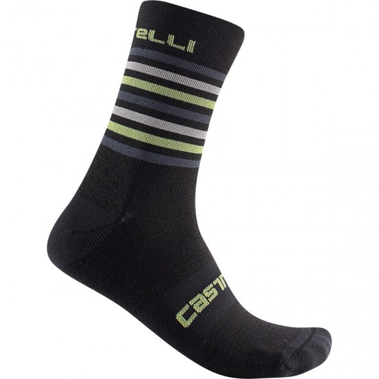 Sosete Castelli Gregee 15, Negru/Antracit, S/M, 36-39 Sosete Castelli Gregee 15 Negru/Antracit S/M 36-39