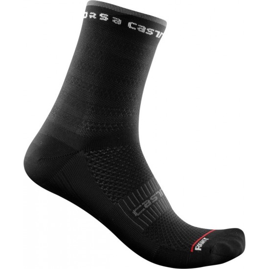Sosete Castelli Rosso Corsa W11 Negre S/M