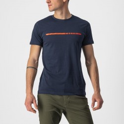 Tricou casual Castelli Ventaglio Tee Bleumarin/Rosu XL Tricou casual Castelli Ventaglio Tee Bleumarin/Rosu XL