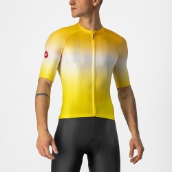 Tricou cu maneca scurta Castelli Aero Race 6.0 Galben/Alb XXL Tricou cu maneca scurta Castelli Aero Race 6.0 Galben/Alb XXL