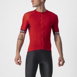 Tricou cu maneca scurta Castelli Entrata VI Rosu/Visiniu L