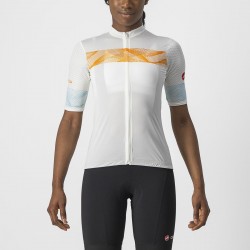 Tricou cu maneca scurta Castelli Fenice de dama Alb/Portocaliu M Tricou cu maneca scurta Castelli Fenice de dama Alb/Portocaliu M