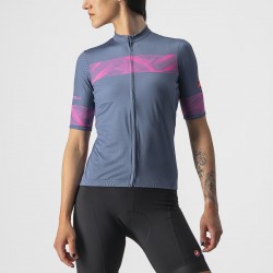 Tricou cu maneca scurta Castelli Fenice de dama Bleumarin/Roz L Tricou cu maneca scurta Castelli Fenice de dama Bleumarin/Roz L
