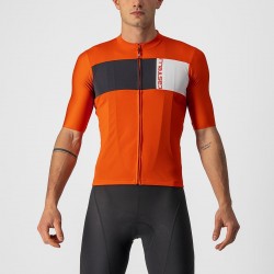Tricou cu maneca scurta Castelli Prologo 7 Portocaliu/Antracit/Alb M