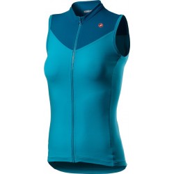 Tricou fara maneci Castelli Solaris Sky Blue/Marine Blue S