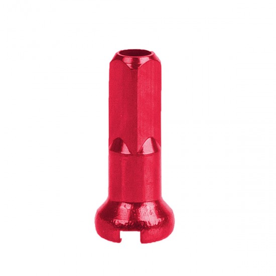 Niplu Aluminiu Anodizat 14 - 2 mm cnSPOKE 14G-A-Rosu