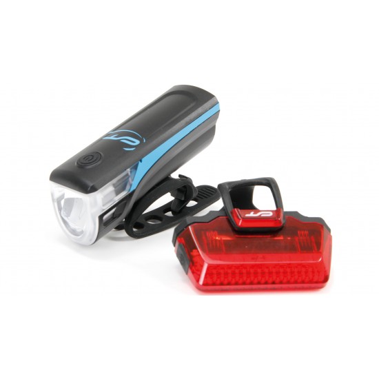 Far + stop CONTEC Speed Led - 20lux - negru/albastru Far + stop CONTEC Speed Led - 20lux - negru/albastru