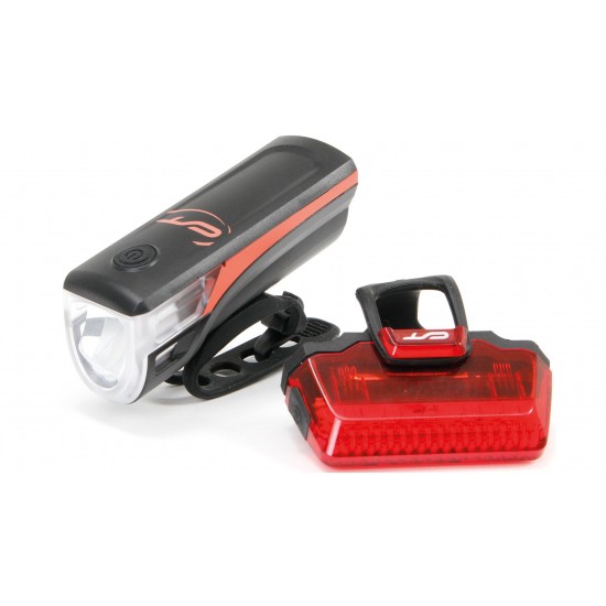 Far + stop CONTEC Speed Led USB - 20lux - negru/rosu Far + stop CONTEC Speed Led USB - 20lux - negru/rosu