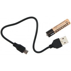 Far + stop CONTEC Speed Led USB - 20lux - negru/verde