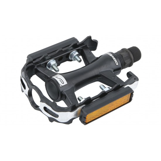 Pedale CONTEC CP-042 MTB/ATB aluminiu - Negru/Argintiu Pedale CONTEC CP-042 MTB/ATB aluminiu - Negru/Argintiu