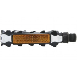 Pedale CONTEC CP-042 MTB/ATB aluminiu - Negru/Argintiu Pedale CONTEC CP-042 MTB/ATB aluminiu - Negru/Argintiu