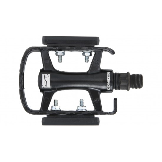 Pedale CONTEC CP-042 MTB/ATB aluminiu - Negru/Argintiu Pedale CONTEC CP-042 MTB/ATB aluminiu - Negru/Argintiu