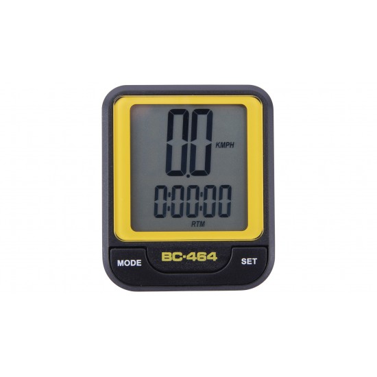 Ciclocomputer CONTEC CBC-464 8 Functii - Negru/Galben neon Ciclocomputer CONTEC CBC-464 8 Functii - Negru/Galben neon