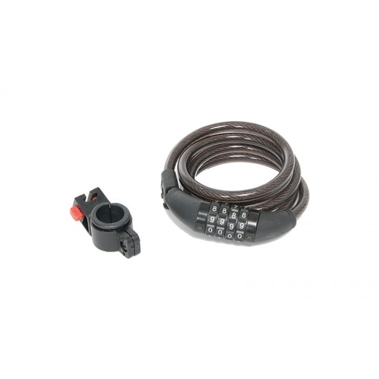 Incuietoare Cablu CONTEC C-330 Cifru 12mm/180cm - Black