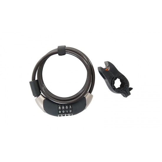 Incuietoare cablu CONTEC C-360 Pro Cifru 10mm 1850mm Incuietoare Cablu CONTEC C-360 Pro Cifru 10mm/185cm - Black