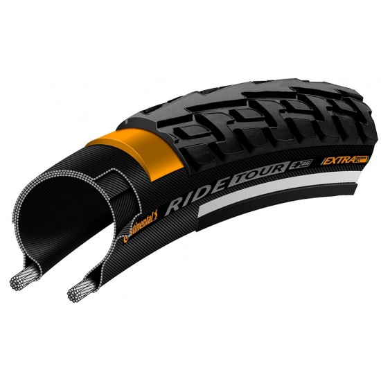 Anvelopa Continental Ride Tour Puncture-ProTection 47-622 (28x1.75) negru/alb Anvelopa Continental Ride Tour Puncture-ProTection 47-622 (28x1.75) negru/alb