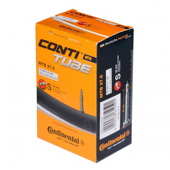 Camera bicicleta Continental MTB Light 27.5 valva Presta S42 47/60-584 27.5-1.75/2.4 Camera Continental MTB 27.5 Light 47/60-584 26x1.75-2.4 S42