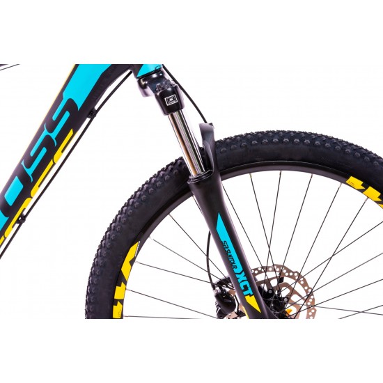 Bicicleta Mtb CROSS GRX 9 hdb 29 - Albastru/Galben 460mm Bicicleta Mtb CROSS GRX 9 hdb 29 - Albastru/Galben 460mm