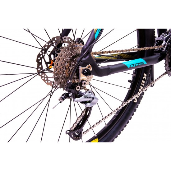 Bicicleta Mtb CROSS GRX 9 hdb 29 - Albastru/Galben 460mm Bicicleta Mtb CROSS GRX 9 hdb 29 - Albastru/Galben 460mm