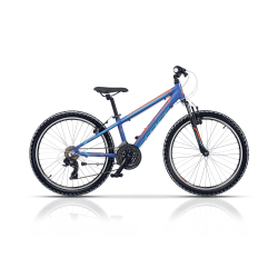 Bicicleta copii mtb CROSS Speedster boy - 24 - 300mm - Albastru | 8-10 ani