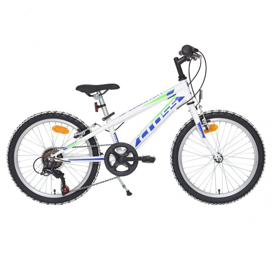 Bicicleta CROSS Speedster otel - 20'' junior - alb Bicicleta copii mtb CROSS Speedster 20 junior - Alb | 6-8 ani