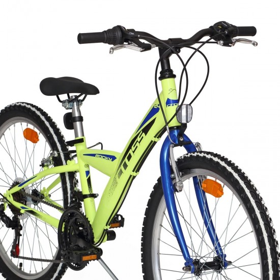 Bicicleta CROSS Rocky - 24'' junior - verde Bicicleta copii mtb CROSS Rocky - 24 - Verde