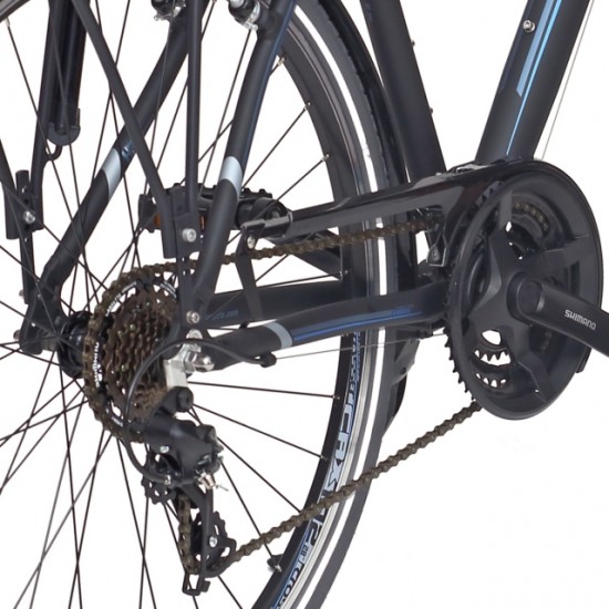Bicicleta CROSS Areal Man Trekking 28'' Negru/Albastru 480mm Bicicleta CROSS Areal Man Trekking 28 Negru/Albastru 480mm