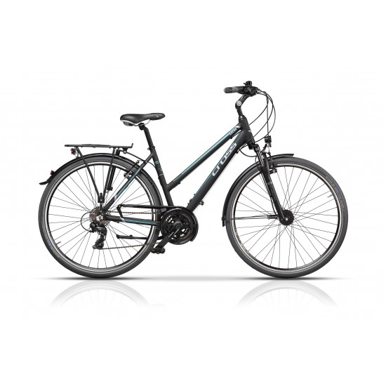 Bicicleta CROSS Arena Lady Trekking 28" Negru/Albastru 480mm Bicicleta CROSS Arena Lady Trekking 28 Negru/Albastru 480mm
