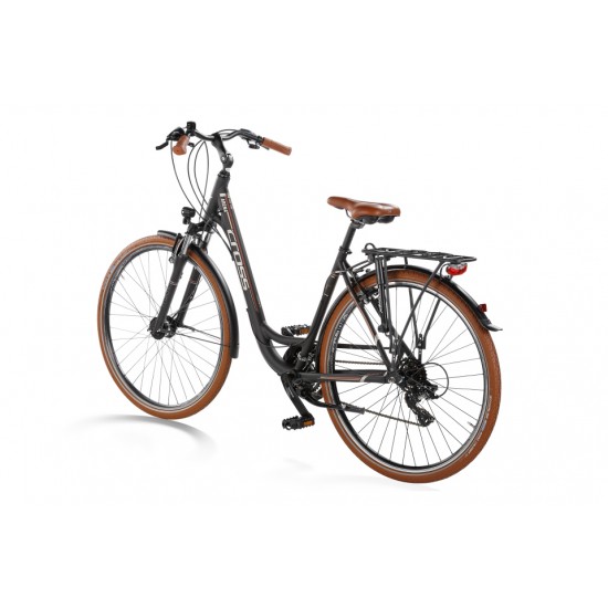 Bicicleta CROSS Arena Low Step Trekking 28 Negru/Maro 460mm
