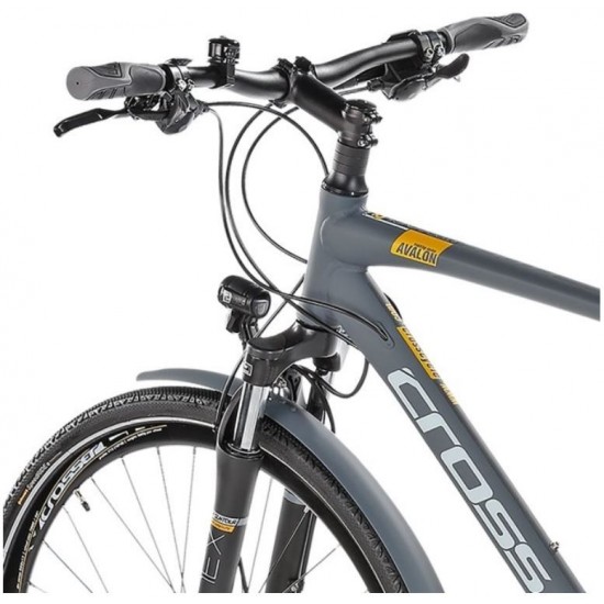 Bicicleta CROSS Avalon Man Trekking 28" Gri/Alb 480mm Bicicleta CROSS Avalon Man Trekking 28 Gri/Alb 480mm
