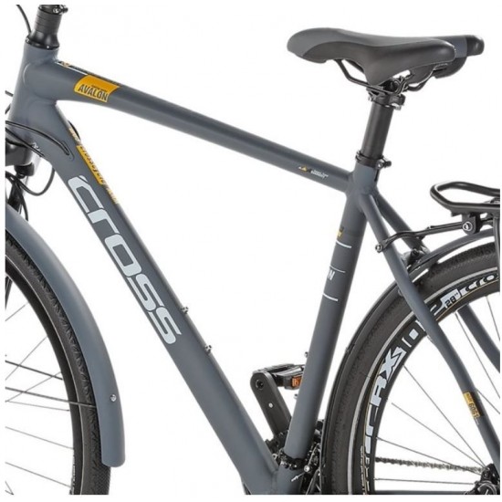 Bicicleta CROSS Avalon Man Trekking 28" Gri/Alb 480mm Bicicleta CROSS Avalon Man Trekking 28 Gri/Alb 480mm